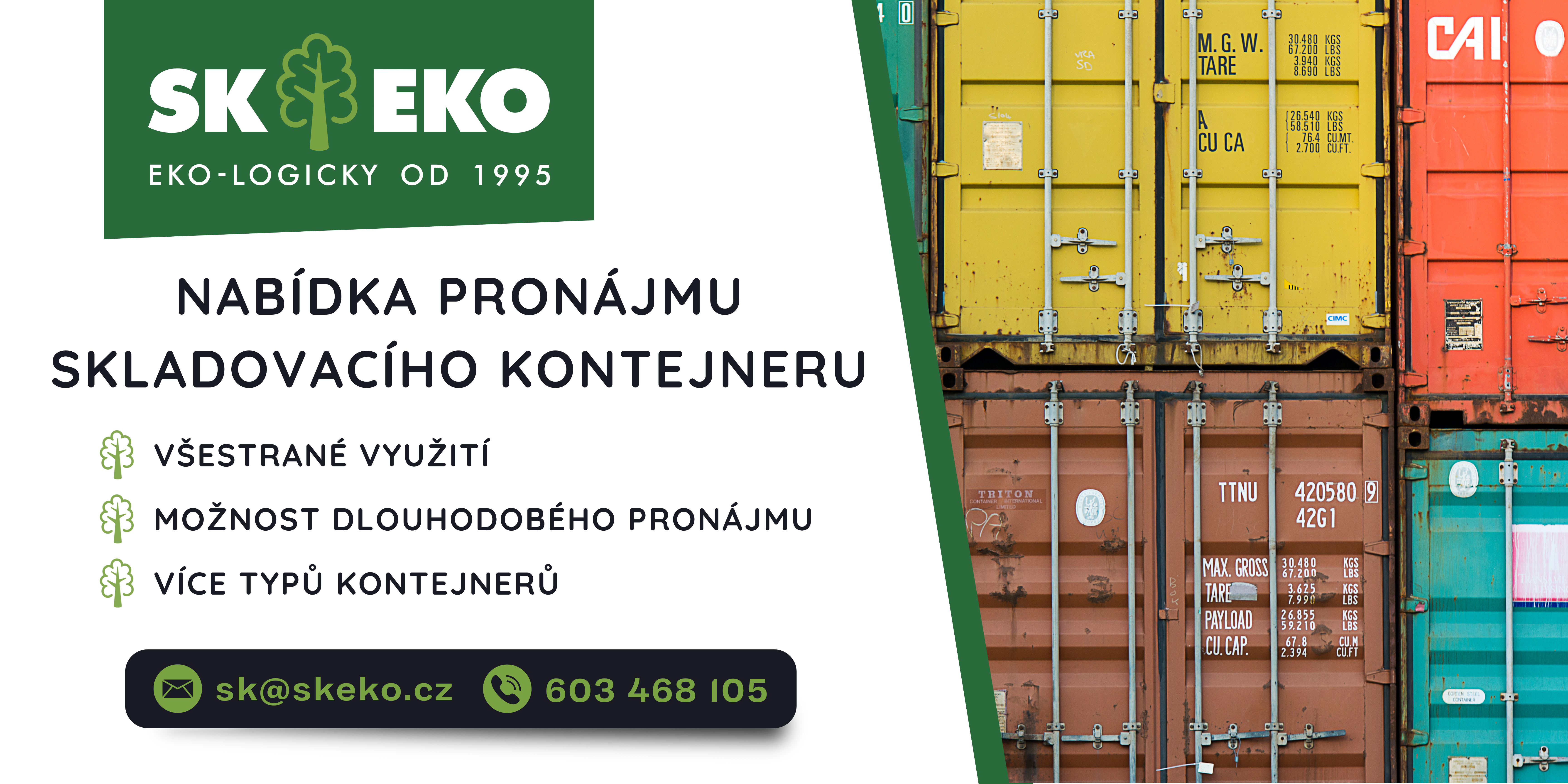 Pronájem skladovacích lodních kontejnerů